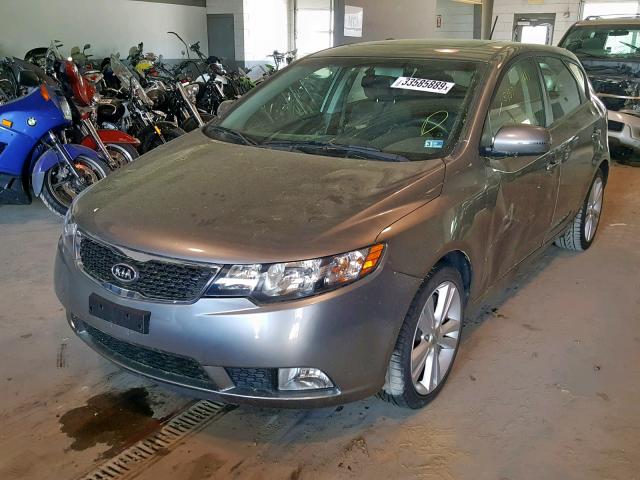 KNAFW5A30C5603324 - 2012 KIA FORTE SX GRAY photo 2