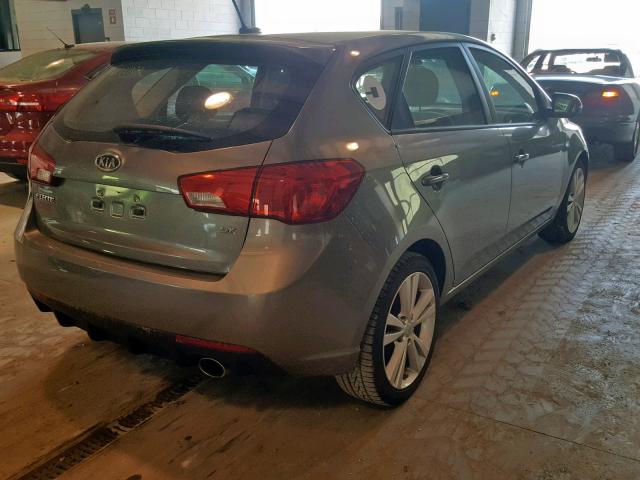 KNAFW5A30C5603324 - 2012 KIA FORTE SX GRAY photo 4