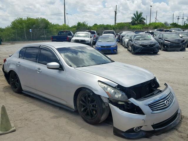 JN1CV6AP3AM408566 - 2010 INFINITI G37 BASE GRAY photo 1