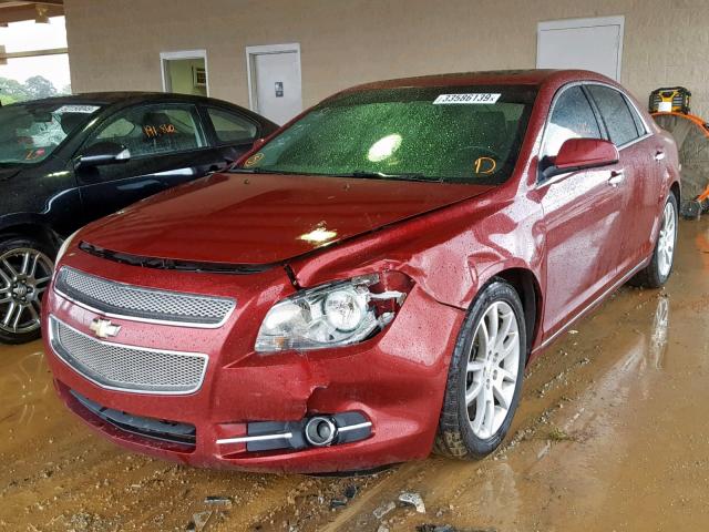 1G1ZE5E71AF257364 - 2010 CHEVROLET MALIBU LTZ წითელი ფოტო 2