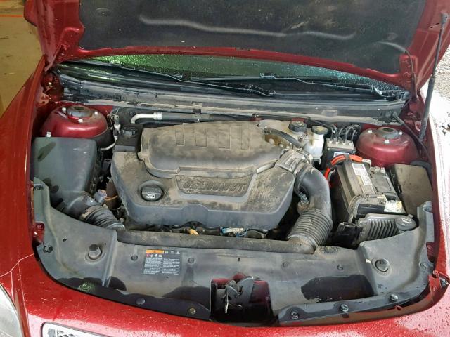 1G1ZE5E71AF257364 - 2010 CHEVROLET MALIBU LTZ წითელი ფოტო 7
