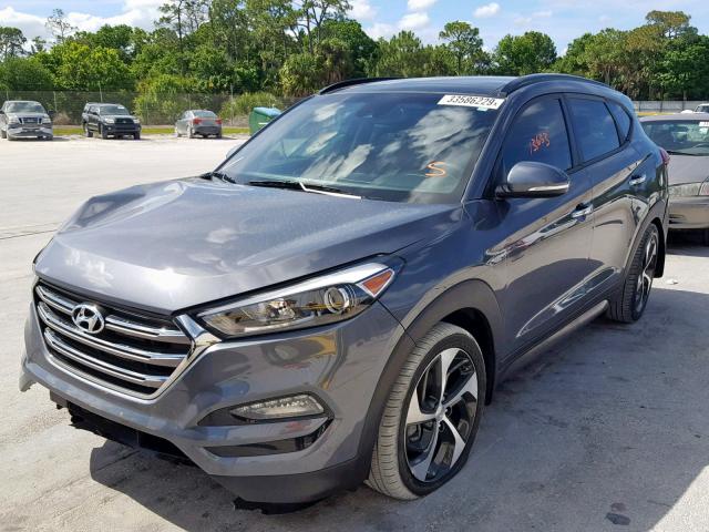 KM8J33A22GU180626 - 2016 HYUNDAI TUCSON LIM GRAY photo 2