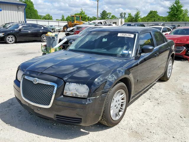 2C3KA43R06H489919 - 2006 CHRYSLER 300 BLACK photo 2