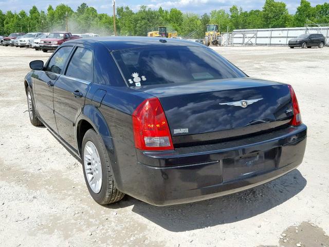 2C3KA43R06H489919 - 2006 CHRYSLER 300 BLACK photo 3