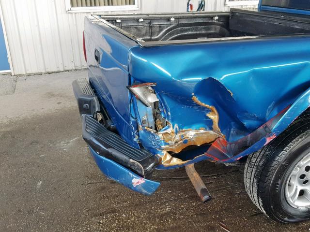 1B7GL2AN6YS776368 - 2000 DODGE DAKOTA QUA BLUE photo 9