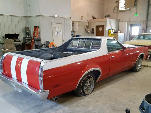 8H47H174367 - 1978 FORD RANCHERO RED photo 4