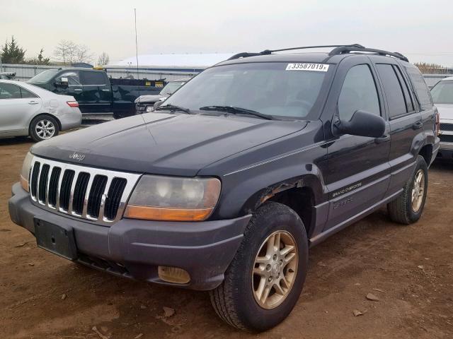 1J4GW48N71C595900 - 2001 JEEP GRAND CHER BLACK photo 2