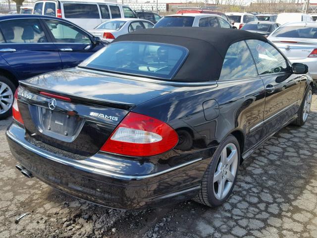 WDBTK56F99T101662 - 2009 MERCEDES-BENZ CLK 350 BLACK photo 4