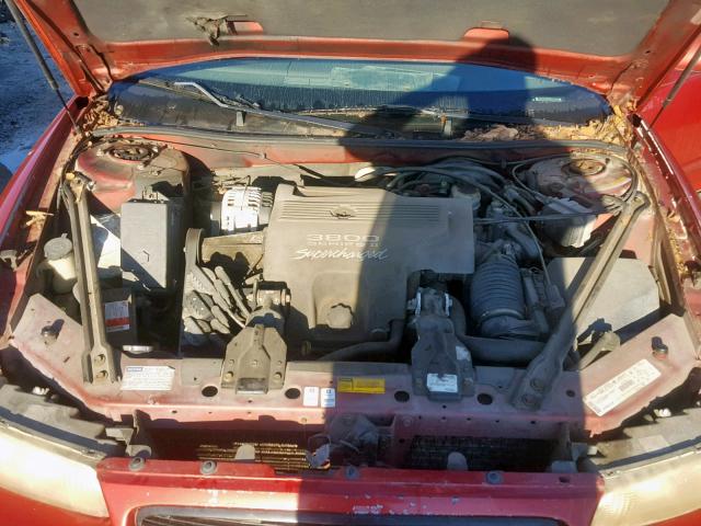 2G4WF5211W1442984 - 1998 BUICK REGAL GS RED photo 7