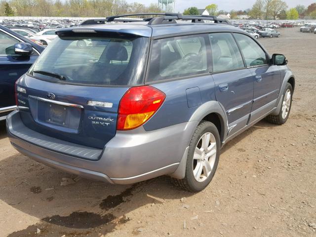 4S4BP68C254340817 - 2005 SUBARU LEGACY OUT BLUE photo 4