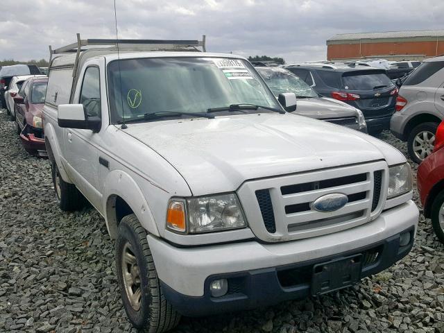 1FTYR10U27PA76869 - 2007 FORD RANGER WHITE photo 1