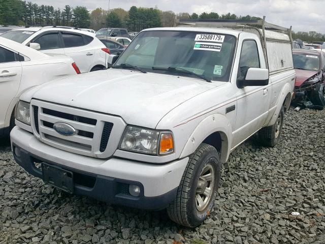 1FTYR10U27PA76869 - 2007 FORD RANGER WHITE photo 2