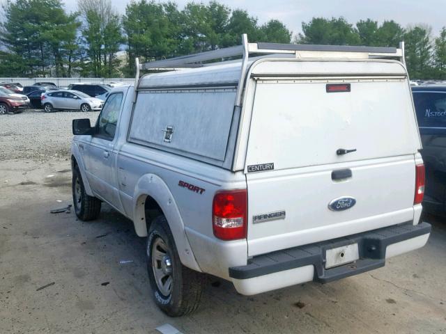 1FTYR10U27PA76869 - 2007 FORD RANGER WHITE photo 3