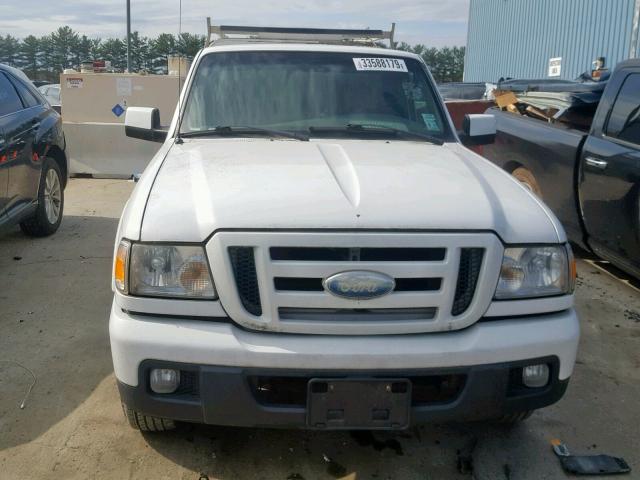 1FTYR10U27PA76869 - 2007 FORD RANGER WHITE photo 9