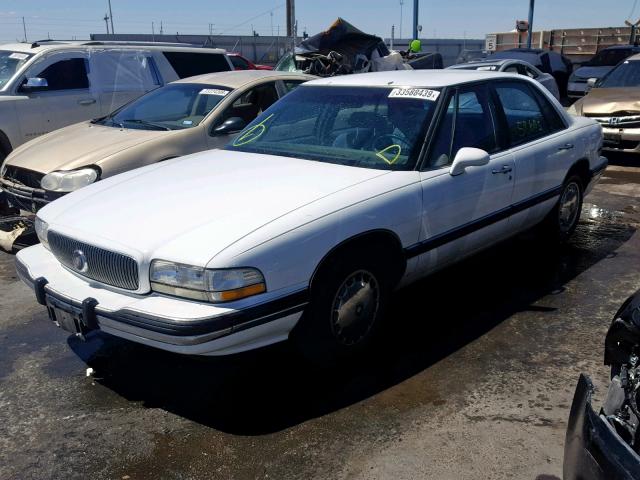 1G4HP52L7SH552291 - 1995 BUICK LESABRE CU WHITE photo 2