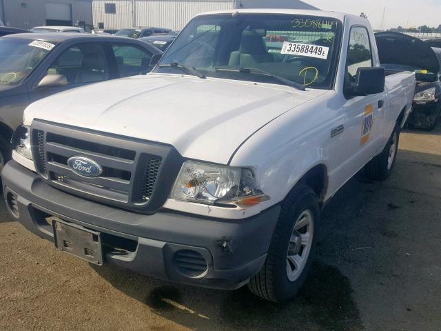 1FTYR10D18PA08368 - 2008 FORD RANGER WHITE photo 2