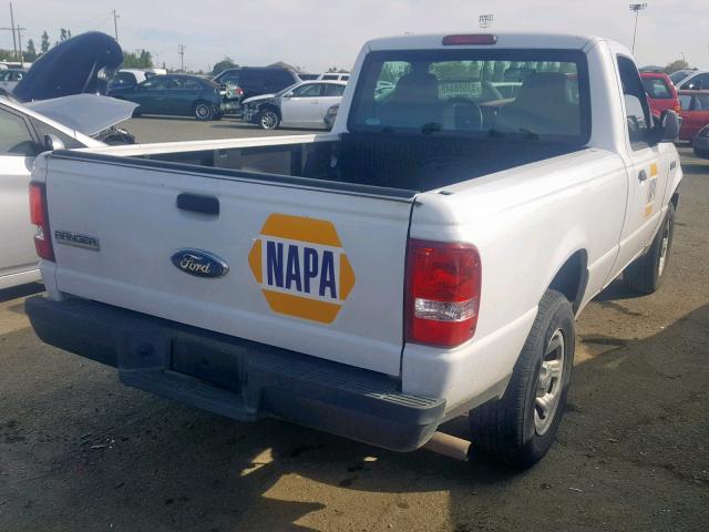 1FTYR10D18PA08368 - 2008 FORD RANGER WHITE photo 4