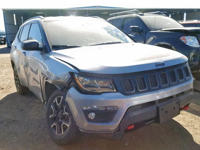 3C4NJDDB9KT627386 - 2019 JEEP COMPASS TR GRAY photo 1