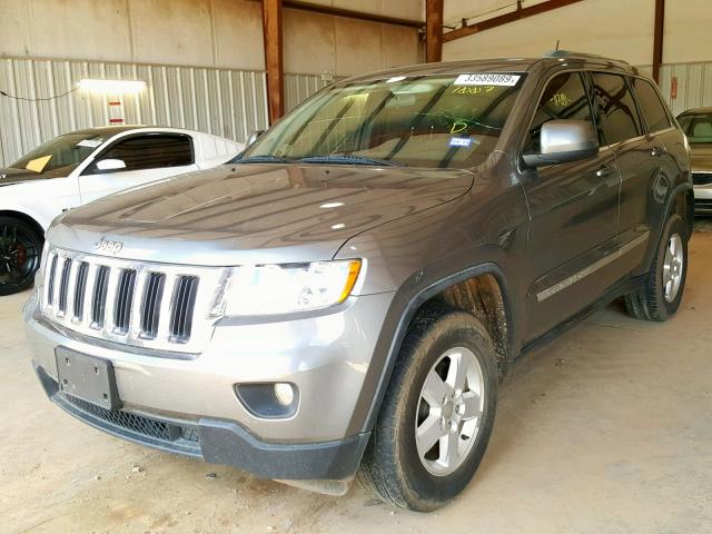 1C4RJEAGXCC151007 - 2012 JEEP GRAND CHER GRAY photo 2