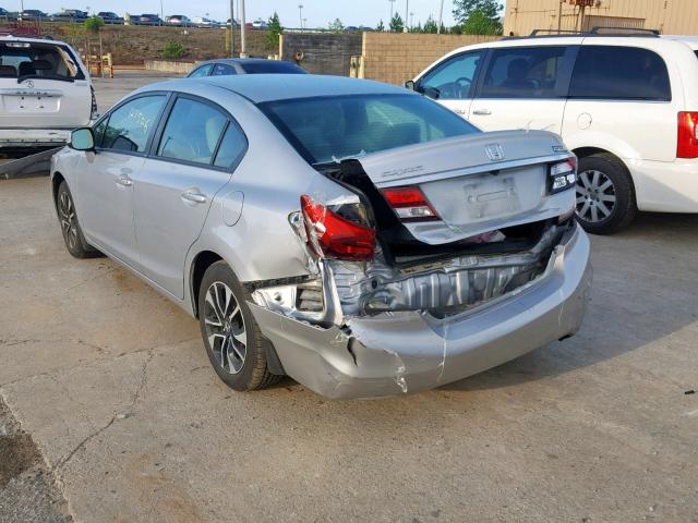 19XFB2F83DE020883 - 2013 HONDA CIVIC EX SILVER photo 3