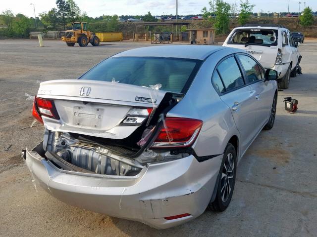 19XFB2F83DE020883 - 2013 HONDA CIVIC EX SILVER photo 4