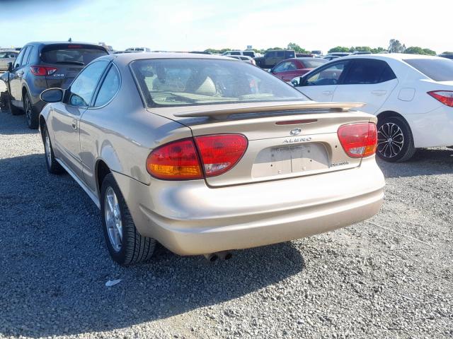 1G3NF12E61C219094 - 2001 OLDSMOBILE ALERO GLS GOLD photo 3