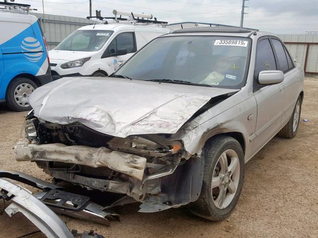 JM1BJ225931125703 - 2003 MAZDA PROTEGE DX SILVER photo 2