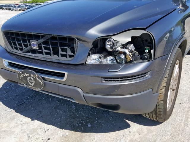 YV4CZ852171332820 - 2007 VOLVO XC90 V8 GRAY photo 9