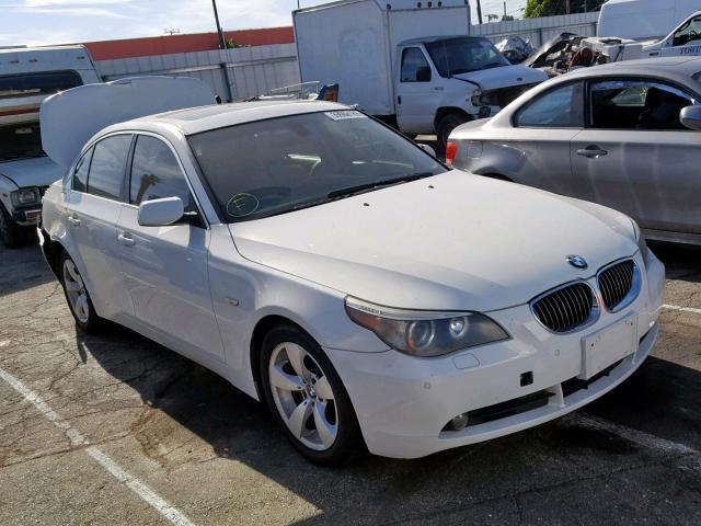 WBANE53536CK87494 - 2006 BMW 525 I WHITE photo 1