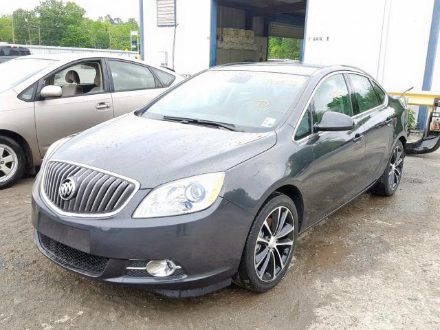 1G4PW5SK7G4172548 - 2016 BUICK VERANO SPO GRAY photo 2