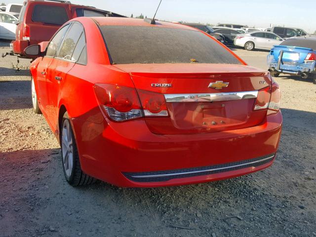 1G1PG5SB7F7109733 - 2015 CHEVROLET CRUZE LTZ RED photo 3