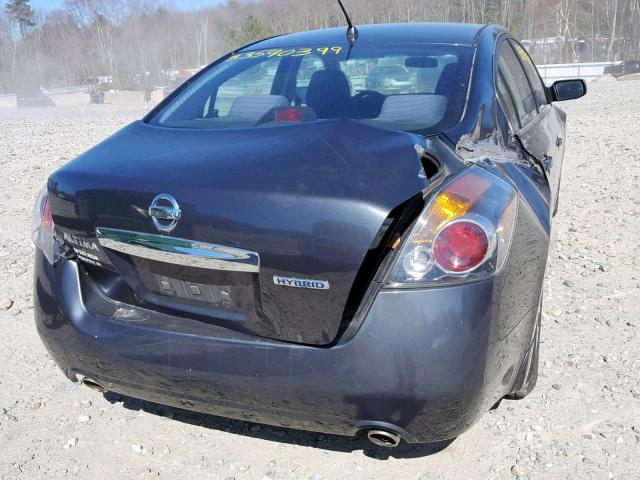 1N4CL2AP7AC177243 - 2010 NISSAN ALTIMA HYB GRAY photo 9