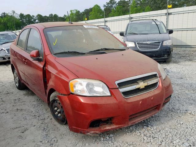 KL1TD56E19B615960 - 2009 CHEVROLET AVEO LS ORANGE photo 1