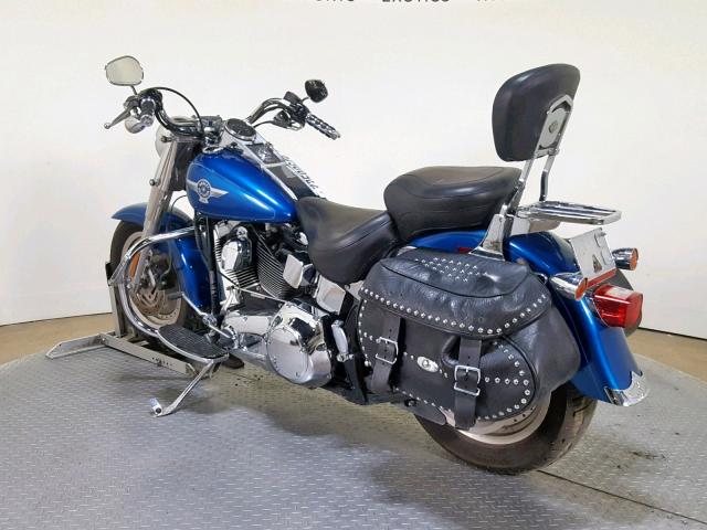 1HD1BXB155Y040675 - 2005 HARLEY-DAVIDSON FLSTFI BLUE photo 6