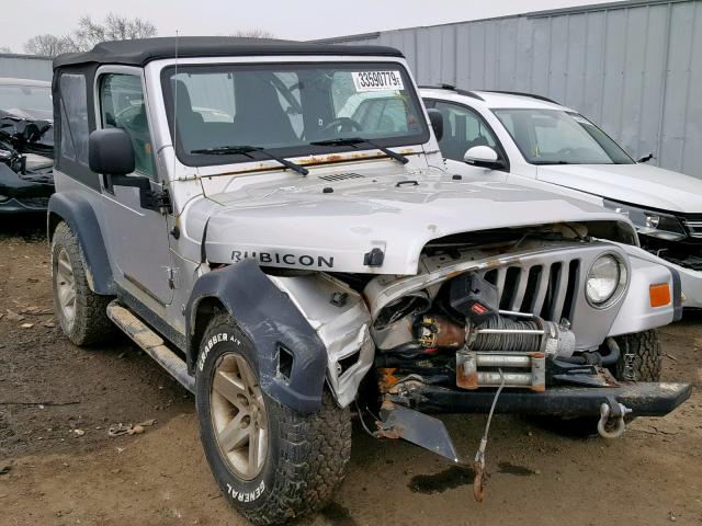 1J4FA69S74P726962 - 2004 JEEP WRANGLER / SILVER photo 1