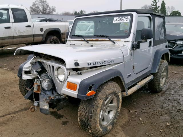 1J4FA69S74P726962 - 2004 JEEP WRANGLER / SILVER photo 2