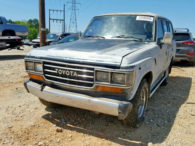 JT4FJ60V5H1137267 - 1987 TOYOTA LAND CRUIS GRAY photo 2