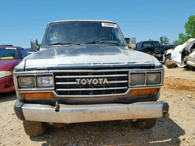 JT4FJ60V5H1137267 - 1987 TOYOTA LAND CRUIS GRAY photo 9