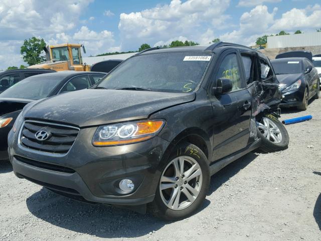 5XYZK4AG1BG082208 - 2011 HYUNDAI SANTA FE L BROWN photo 2