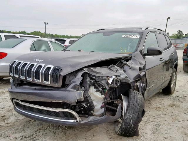 1C4PJLDS5EW244918 - 2014 JEEP CHEROKEE L GRAY photo 2