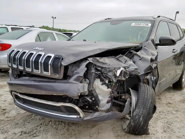 1C4PJLDS5EW244918 - 2014 JEEP CHEROKEE L GRAY photo 9