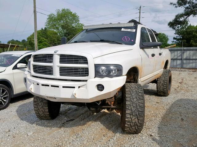 3D7KS28C35G783546 - 2005 DODGE RAM 2500 S WHITE photo 2