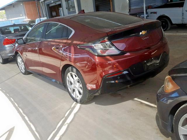 1G1RD6S50HU180861 - 2017 CHEVROLET VOLT PREMI RED photo 3