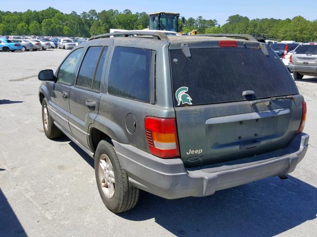 1J4GX48S43C540715 - 2003 JEEP GRAND CHER GREEN photo 3