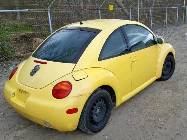 3VWCC21C01M403612 - 2001 VOLKSWAGEN NEW BEETLE Sarı foto 4