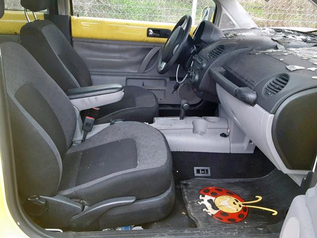 3VWCC21C01M403612 - 2001 VOLKSWAGEN NEW BEETLE Sarı foto 5