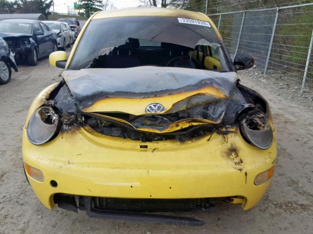 3VWCC21C01M403612 - 2001 VOLKSWAGEN NEW BEETLE Sarı foto 9