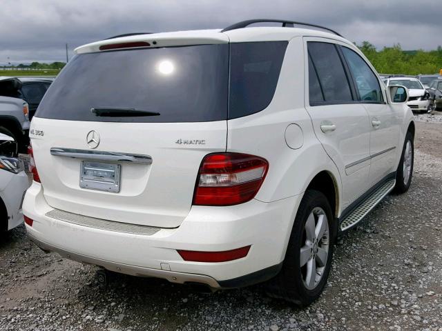 4JGBB86E49A469597 - 2009 MERCEDES-BENZ ML 350 WHITE photo 4