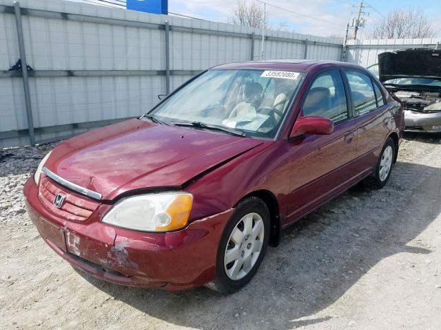 1HGES26742L036373 - 2002 HONDA CIVIC EX  photo 2