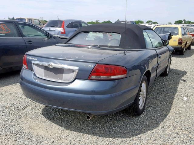 1C3EL55R12N258992 - 2002 CHRYSLER SEBRING LX GREEN photo 4